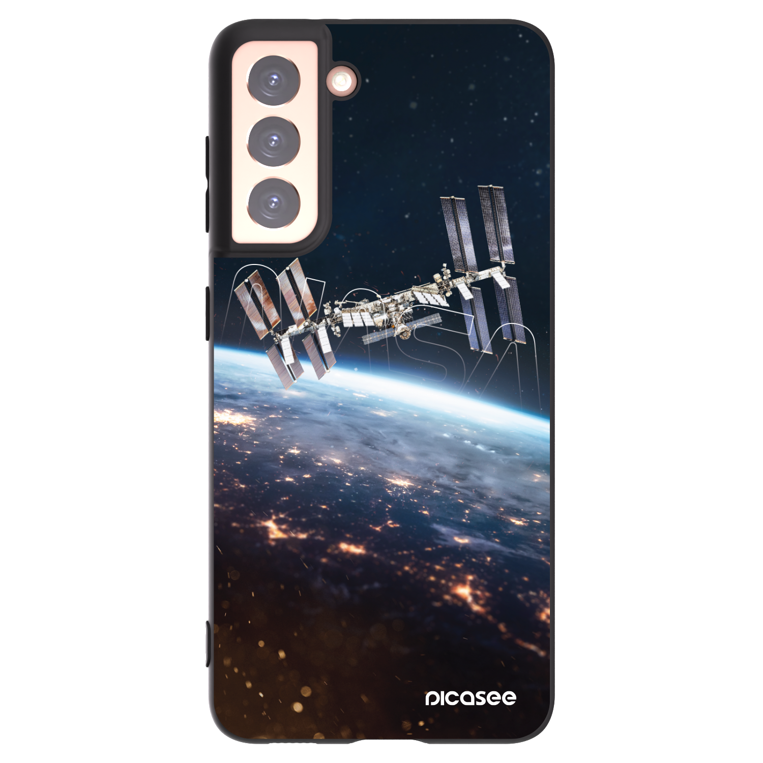 Picasee silikonski črni ovitek za Samsung Galaxy S21 5G G991B - Station