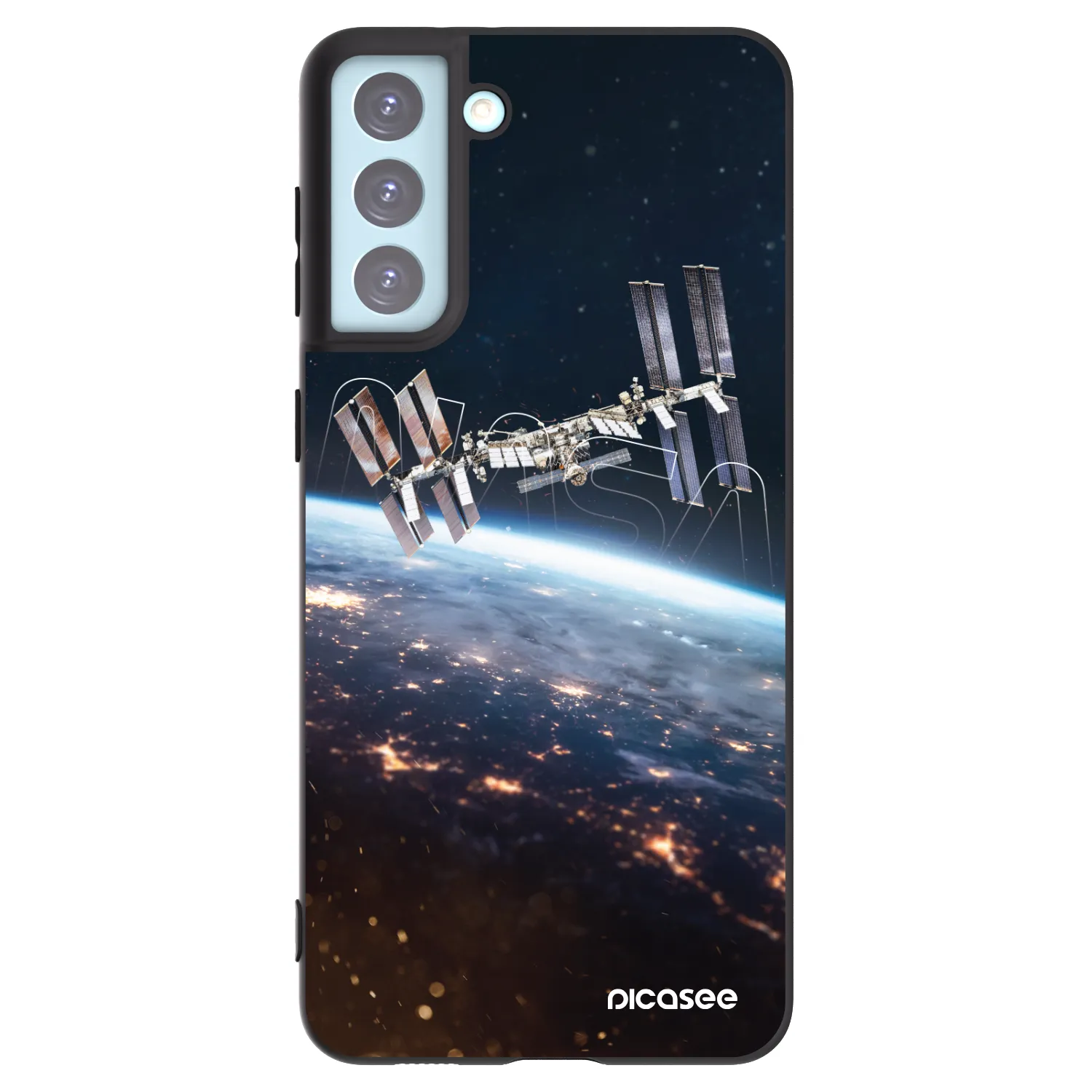 Picasee silikonski črni ovitek za Samsung Galaxy S21+ 5G G996F - Station