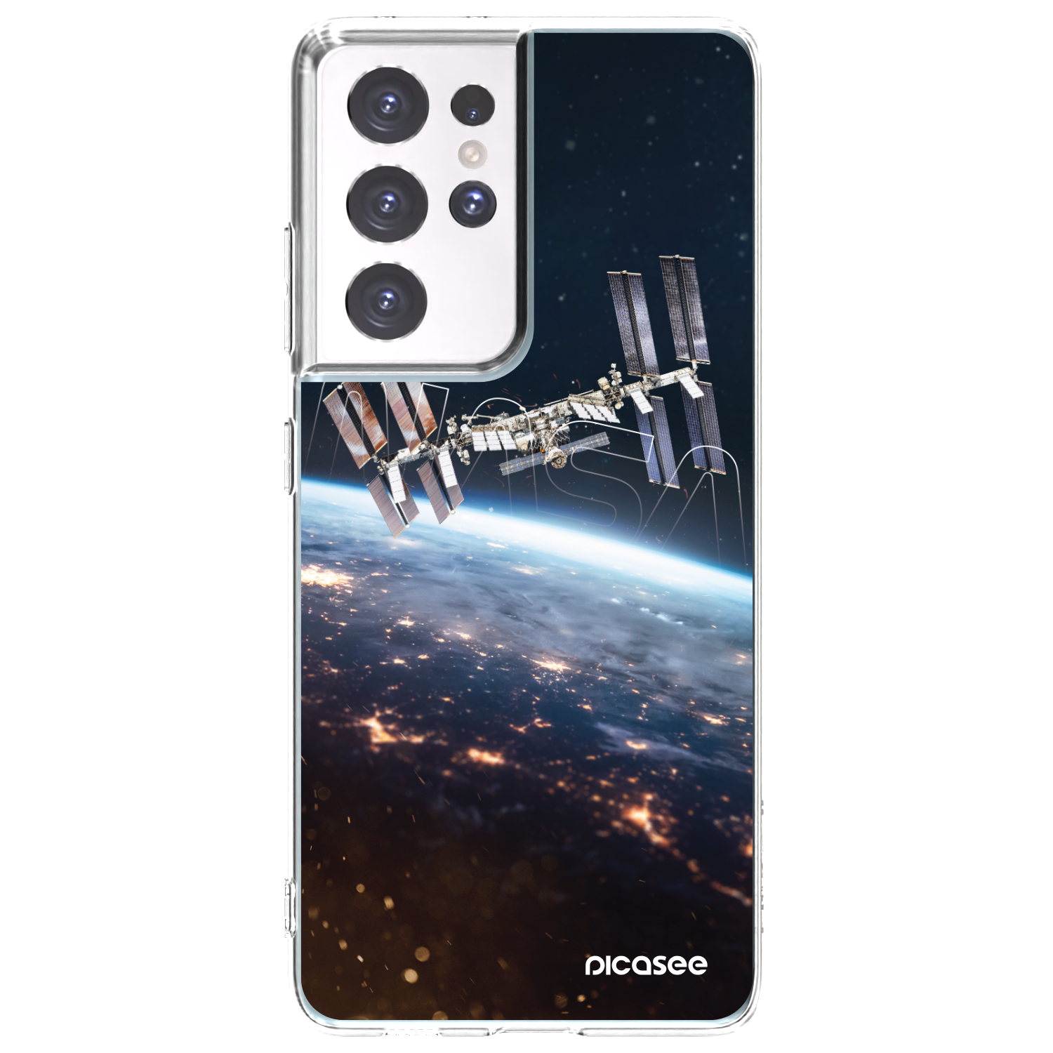 Picasee silikonski prozorni ovitek za Samsung Galaxy S21 Ultra 5G G998B - Station