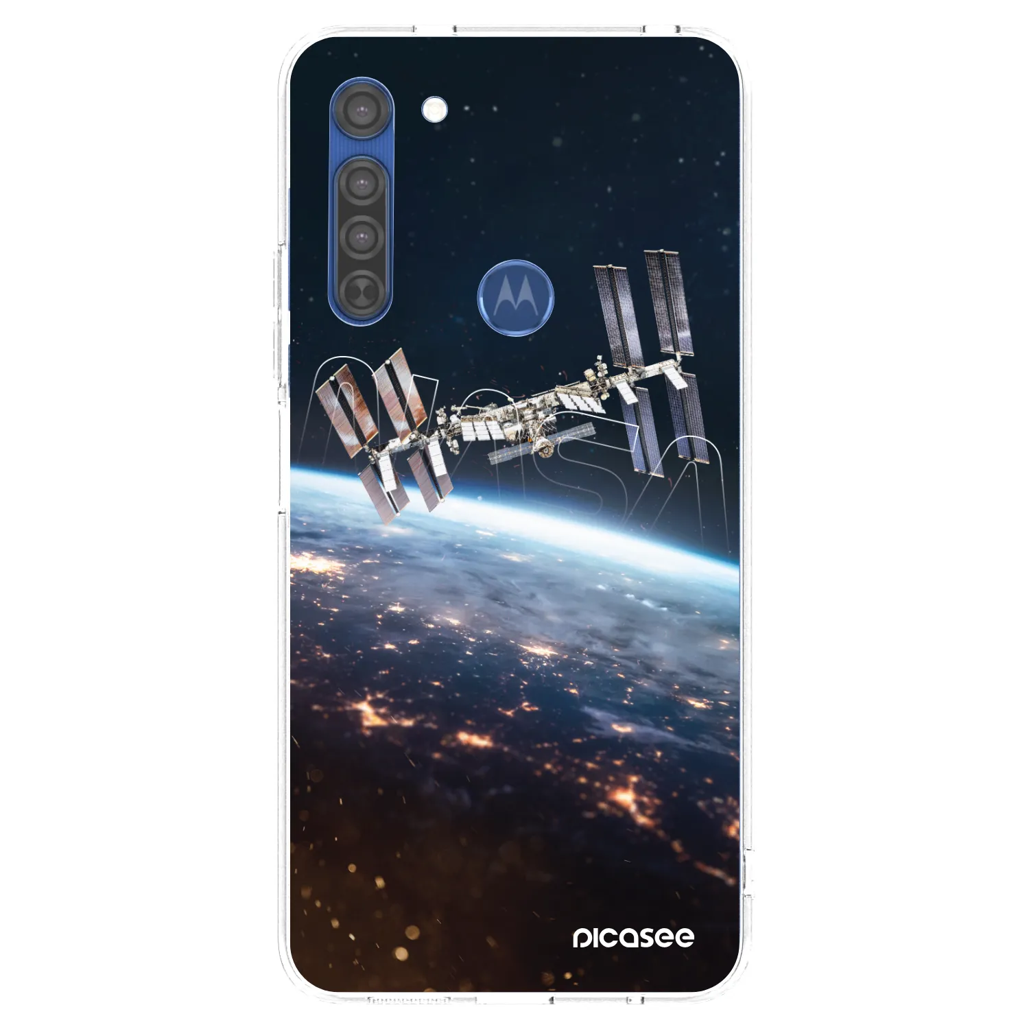 Picasee silikonski prozorni ovitek za Motorola Moto G8 - Station