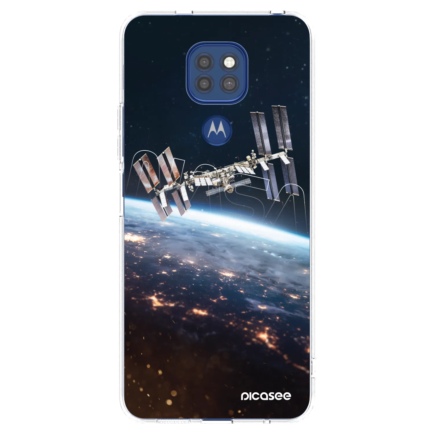Picasee silikonski prozorni ovitek za Motorola Moto G9 Play - Station