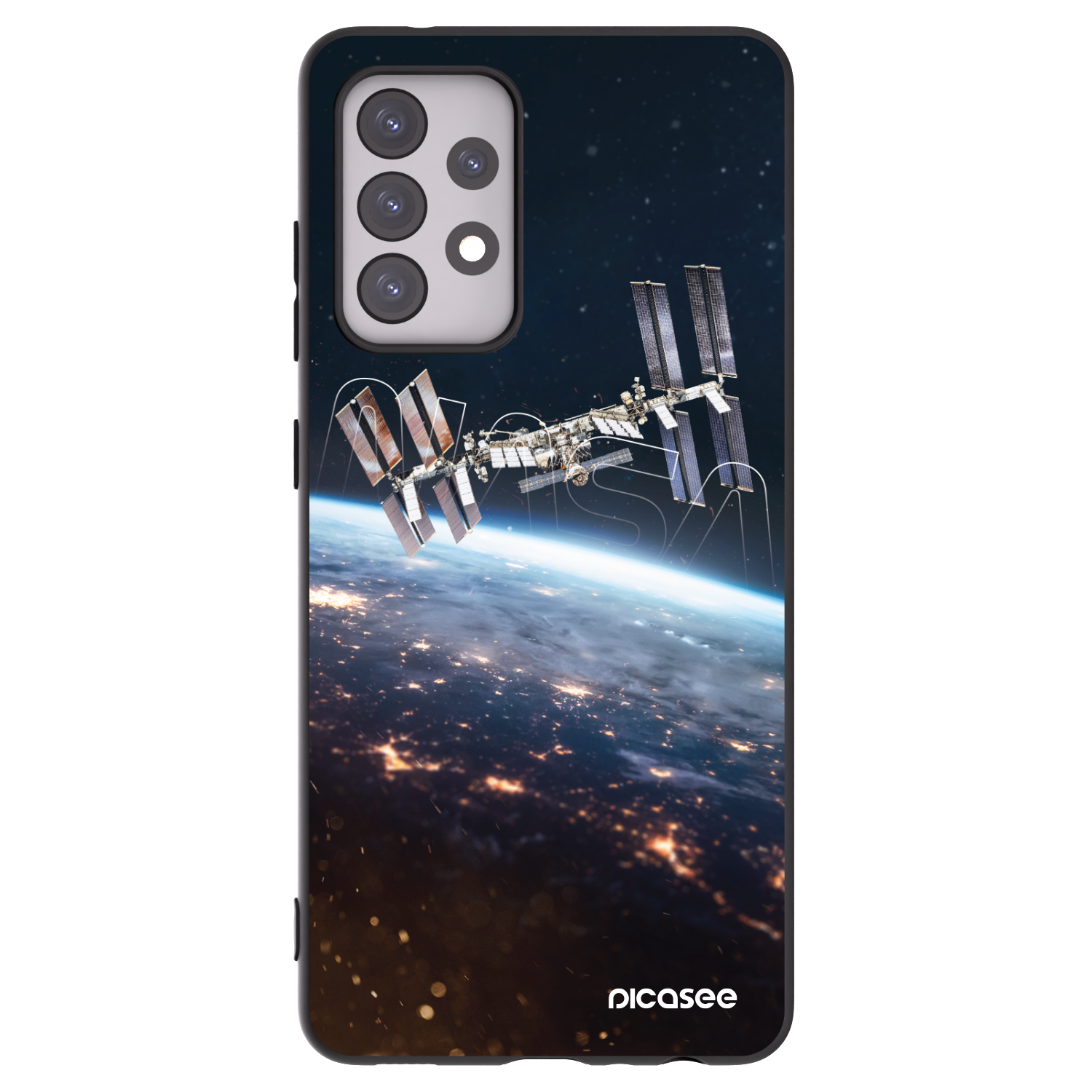 Picasee silikonski črni ovitek za Samsung Galaxy A52 5G A525F - Station