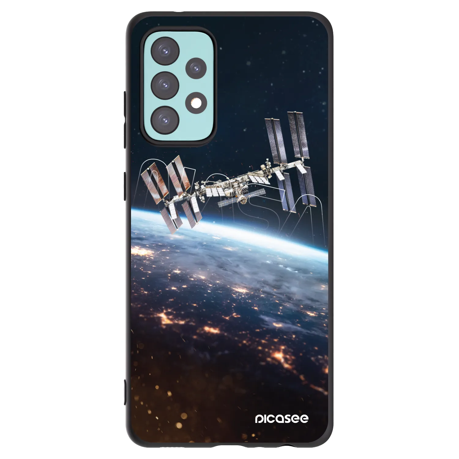 Picasee silikonski črni ovitek za Samsung Galaxy A72 A725F - Station