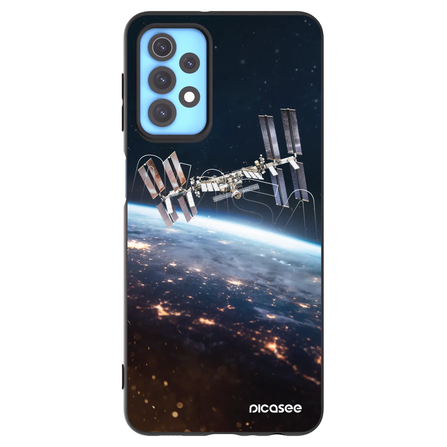 Picasee silikonski črni ovitek za Samsung Galaxy A32 4G SM-A325F - Station