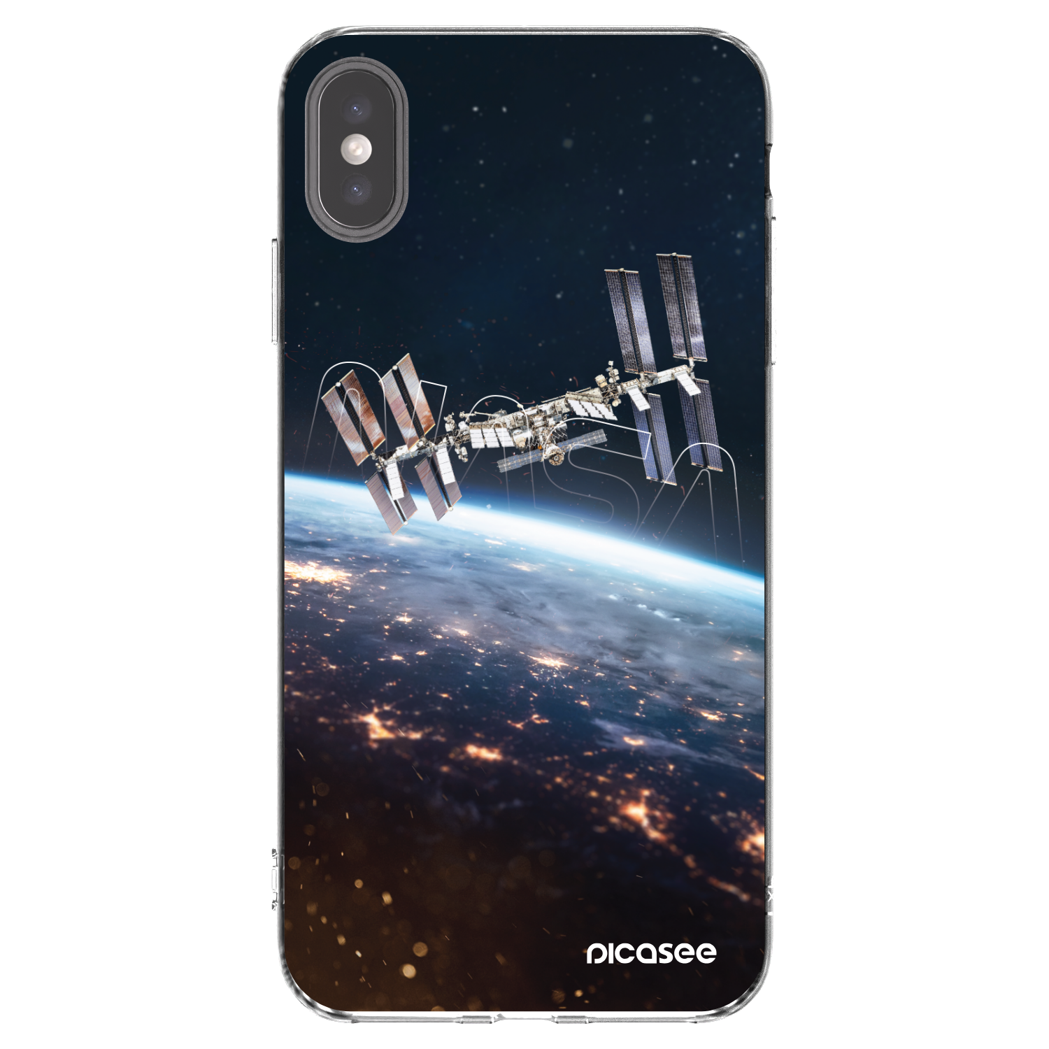 Picasee silikonski prozorni ovitek za Apple iPhone XS Max - Station
