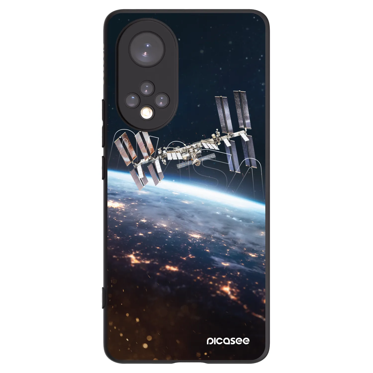 Picasee silikonski črni ovitek za Huawei Nova 9 - Station