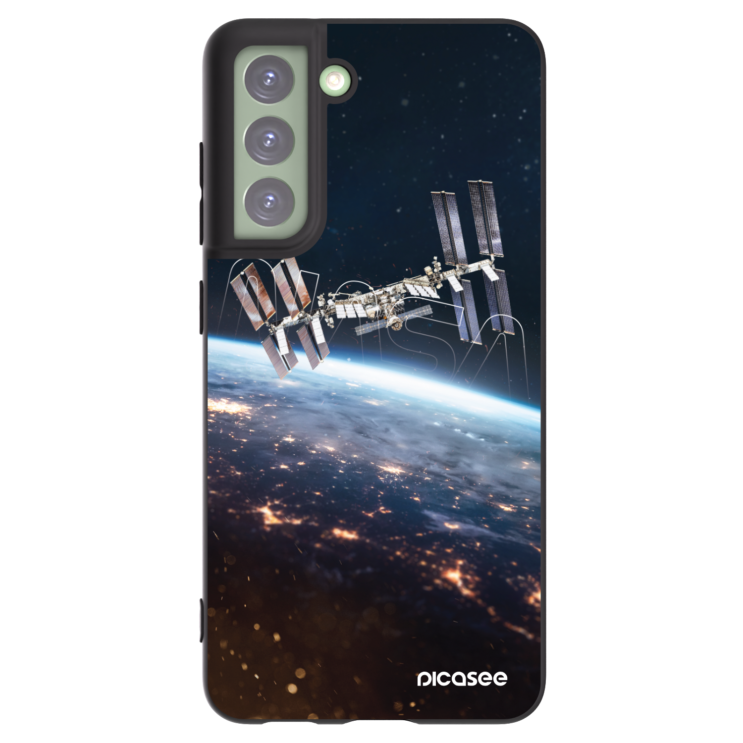 Picasee silikonski črni ovitek za Samsung Galaxy S21 FE 5G - Station