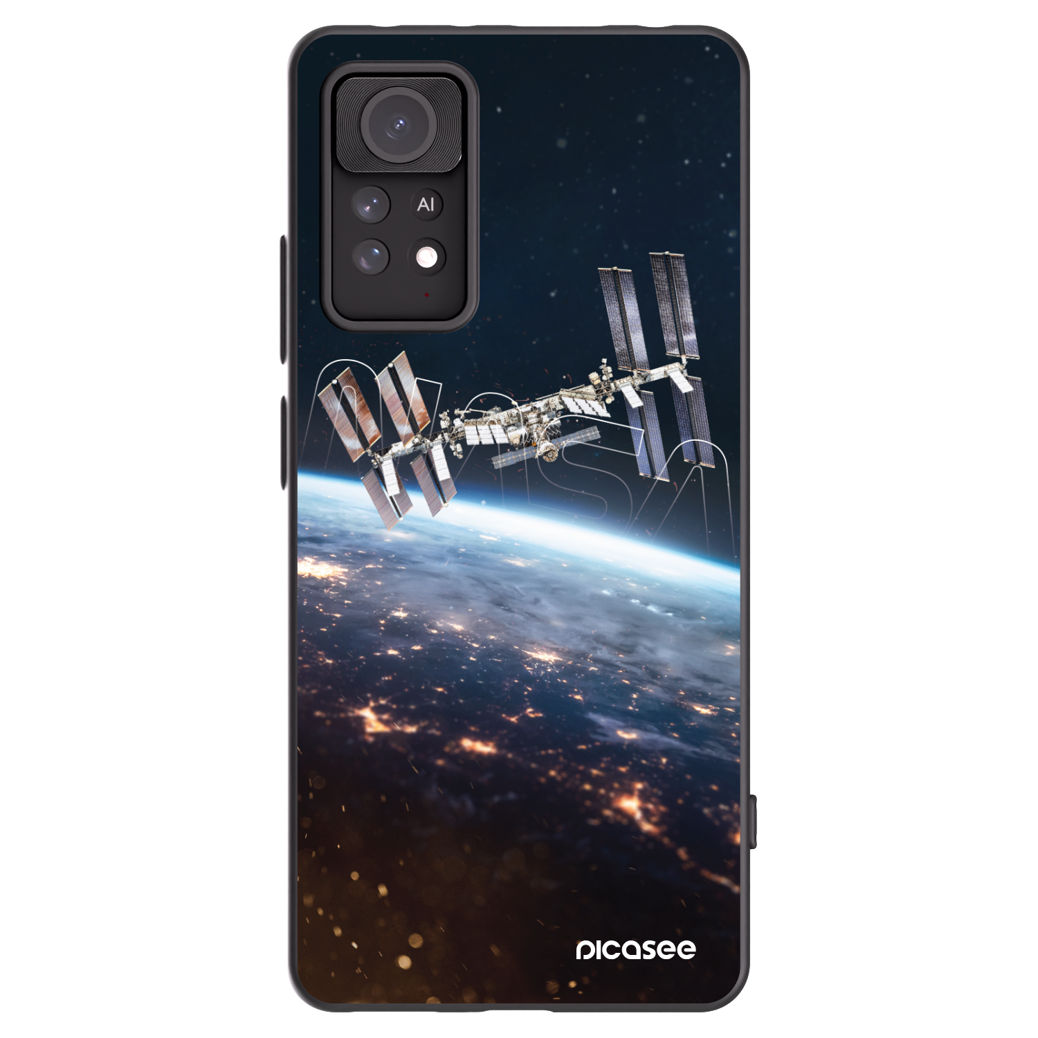 Picasee silikonski črni ovitek za Xiaomi Redmi Note 11 Pro - Station