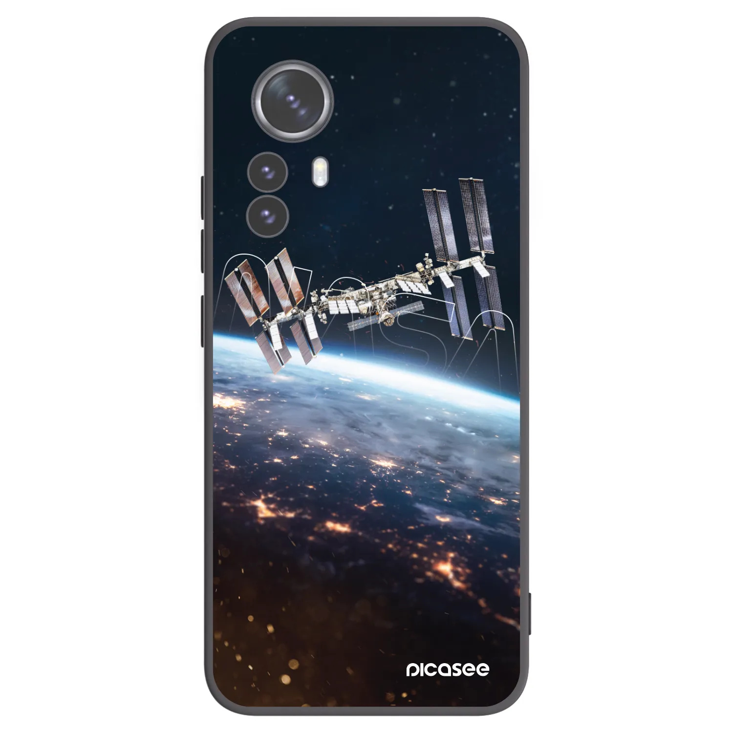 Picasee silikonski črni ovitek za Xiaomi 12 Pro - Station