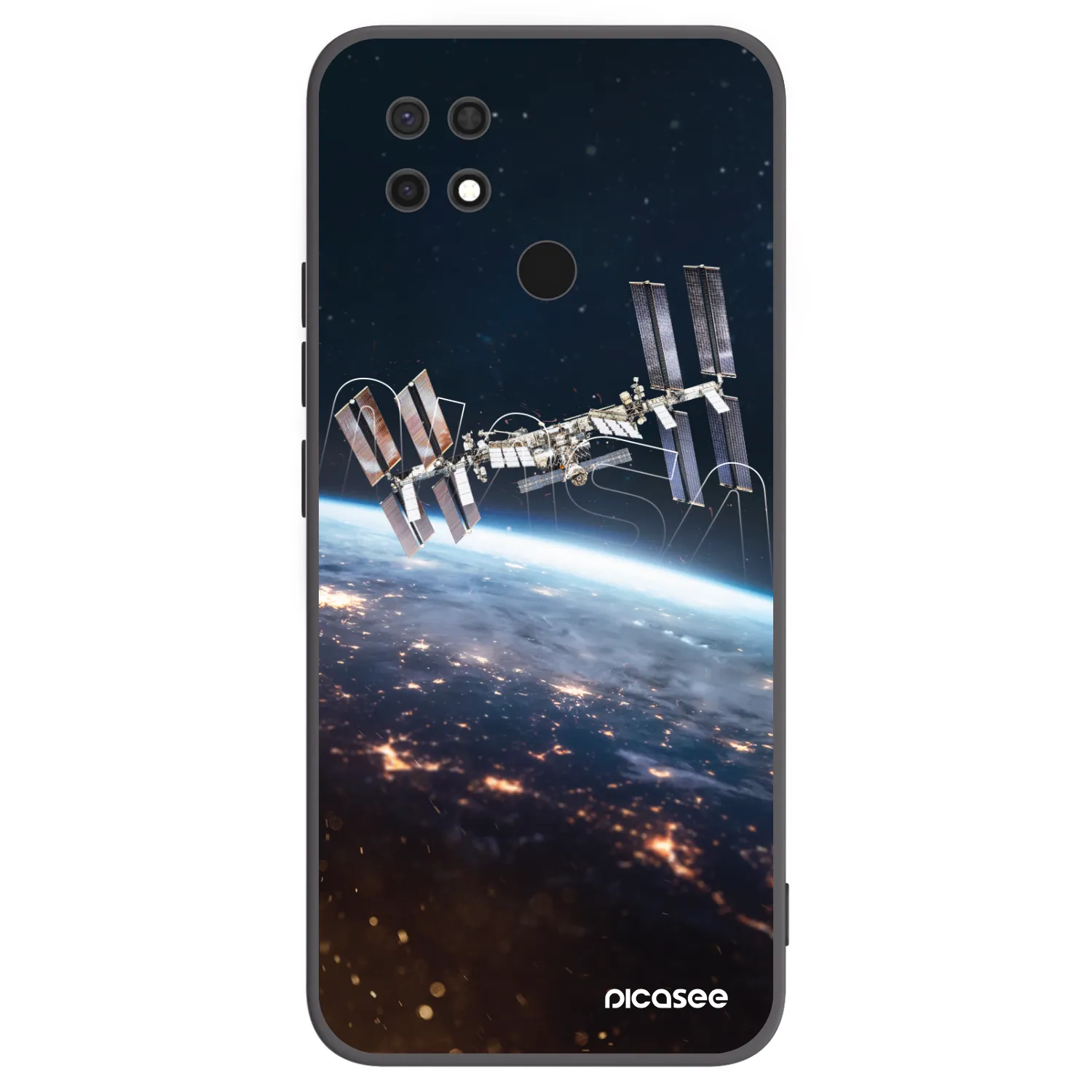 Picasee silikonski črni ovitek za Xiaomi Redmi 10C - Station