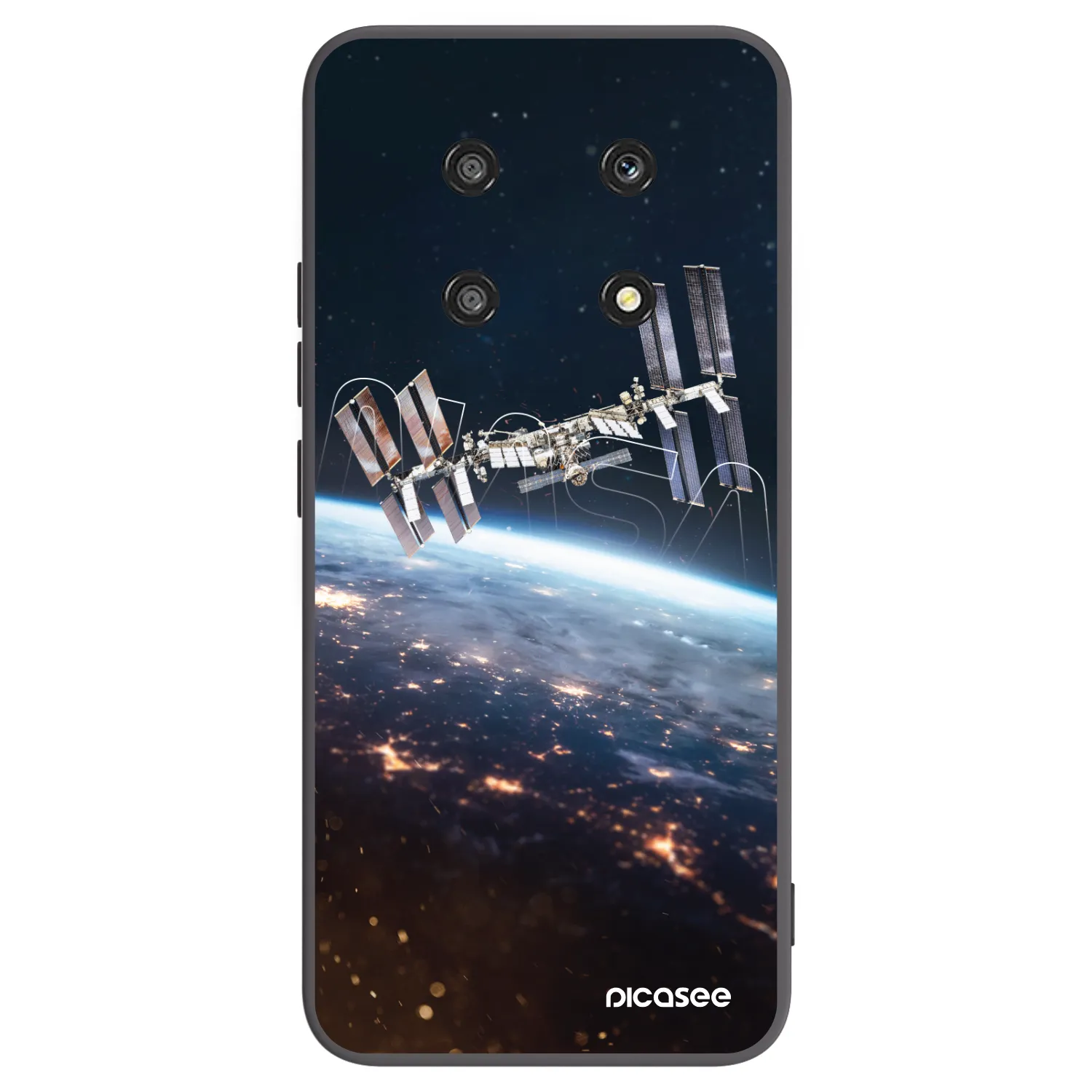 Picasee silikonski črni ovitek za Honor Magic4 Lite 5G - Station