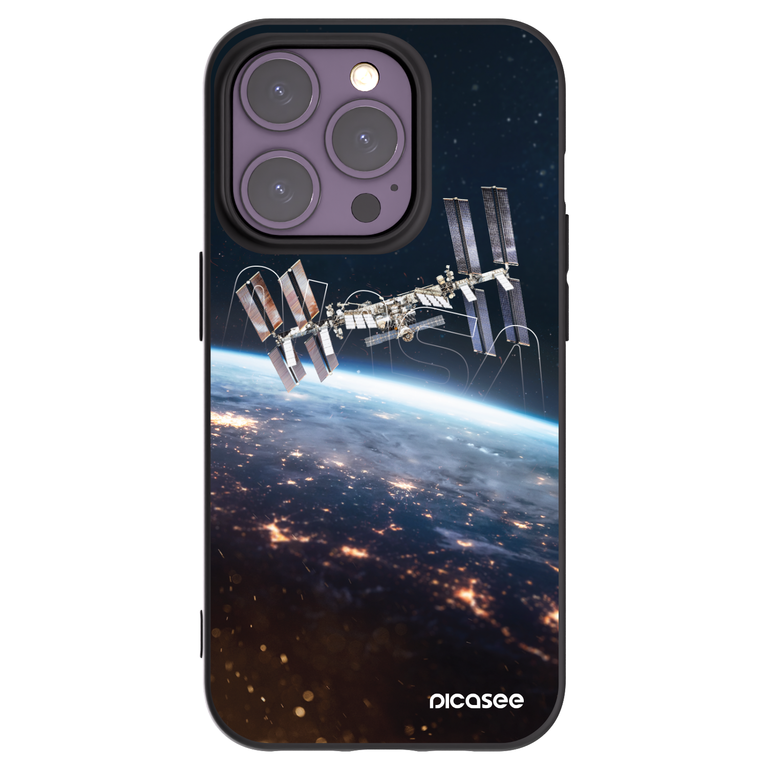 Picasee silikonski črni ovitek za Apple iPhone 14 Pro - Station