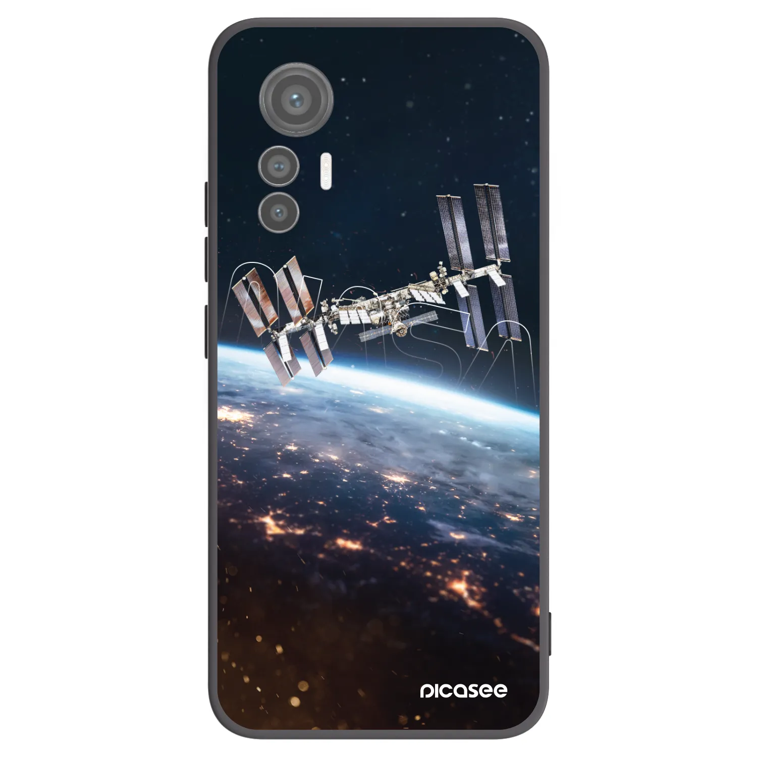 Picasee silikonski črni ovitek za Xiaomi 12 Lite - Station