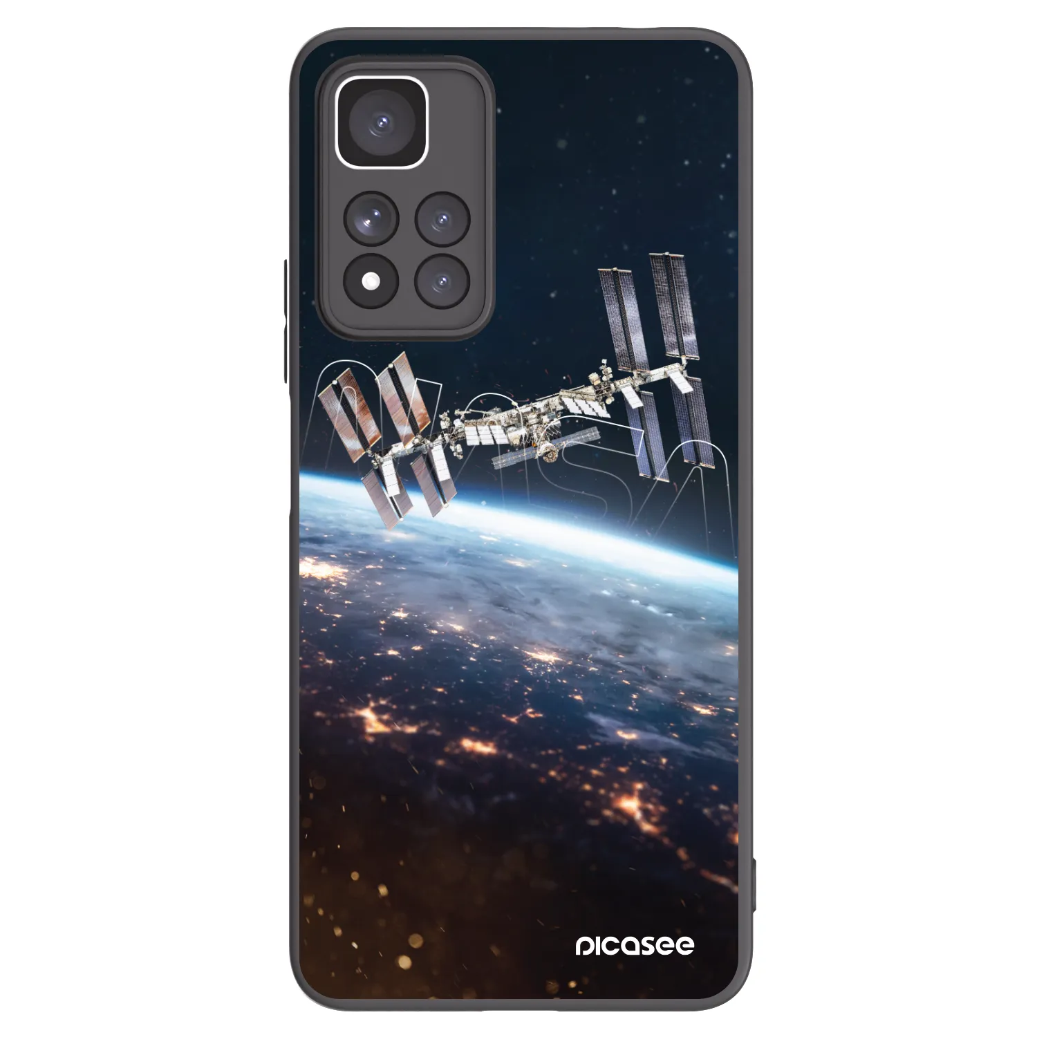 Picasee silikonski črni ovitek za Xiaomi Redmi Note 11 Pro+ 5G - Station