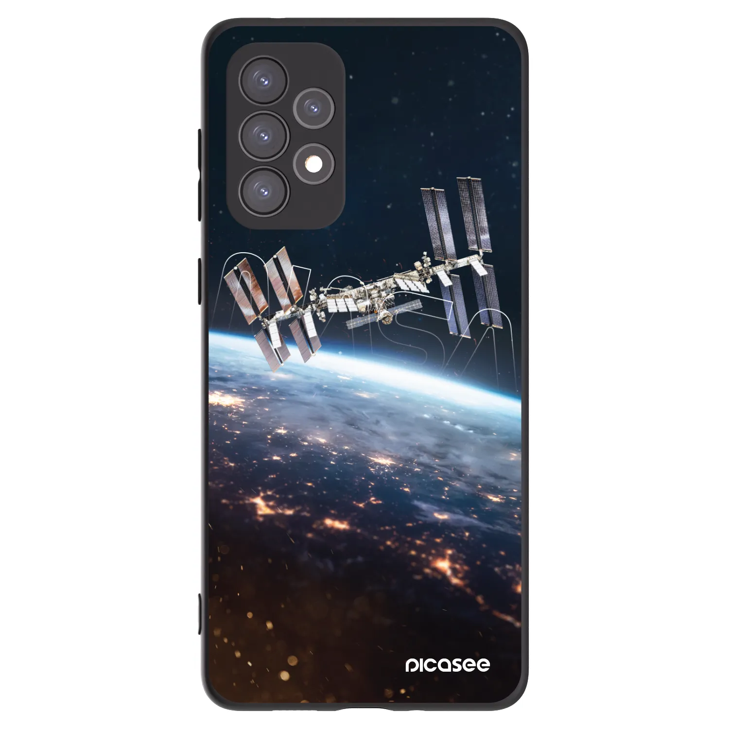 Picasee silikonski črni ovitek za Samsung Galaxy A73 5G - Station
