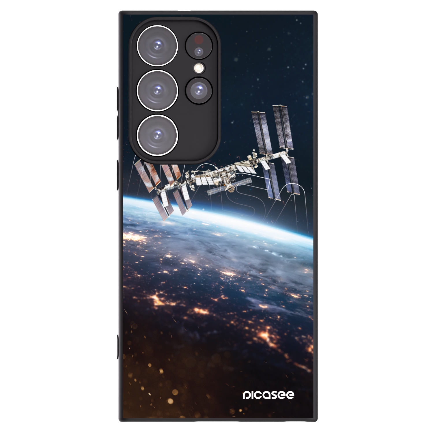 Picasee silikonski črni ovitek za Samsung Galaxy S23 Ultra 5G - Station