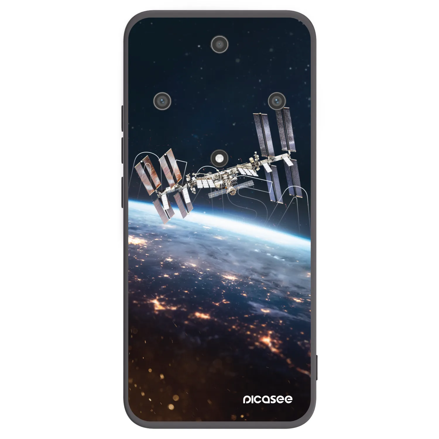 Picasee silikonski črni ovitek za Honor Magic5 Lite 5G - Station
