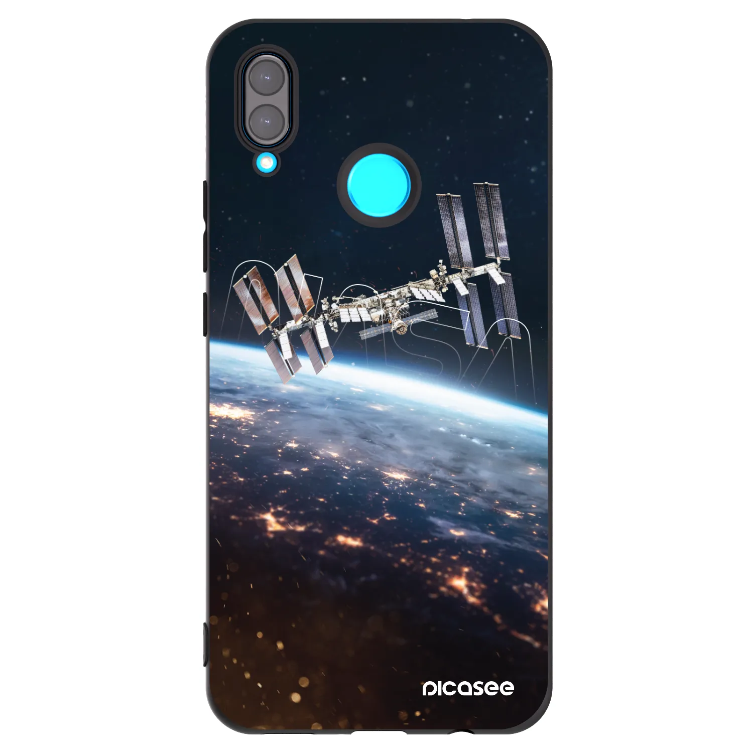 Picasee silikonski črni ovitek za Huawei Nova 3i - Station