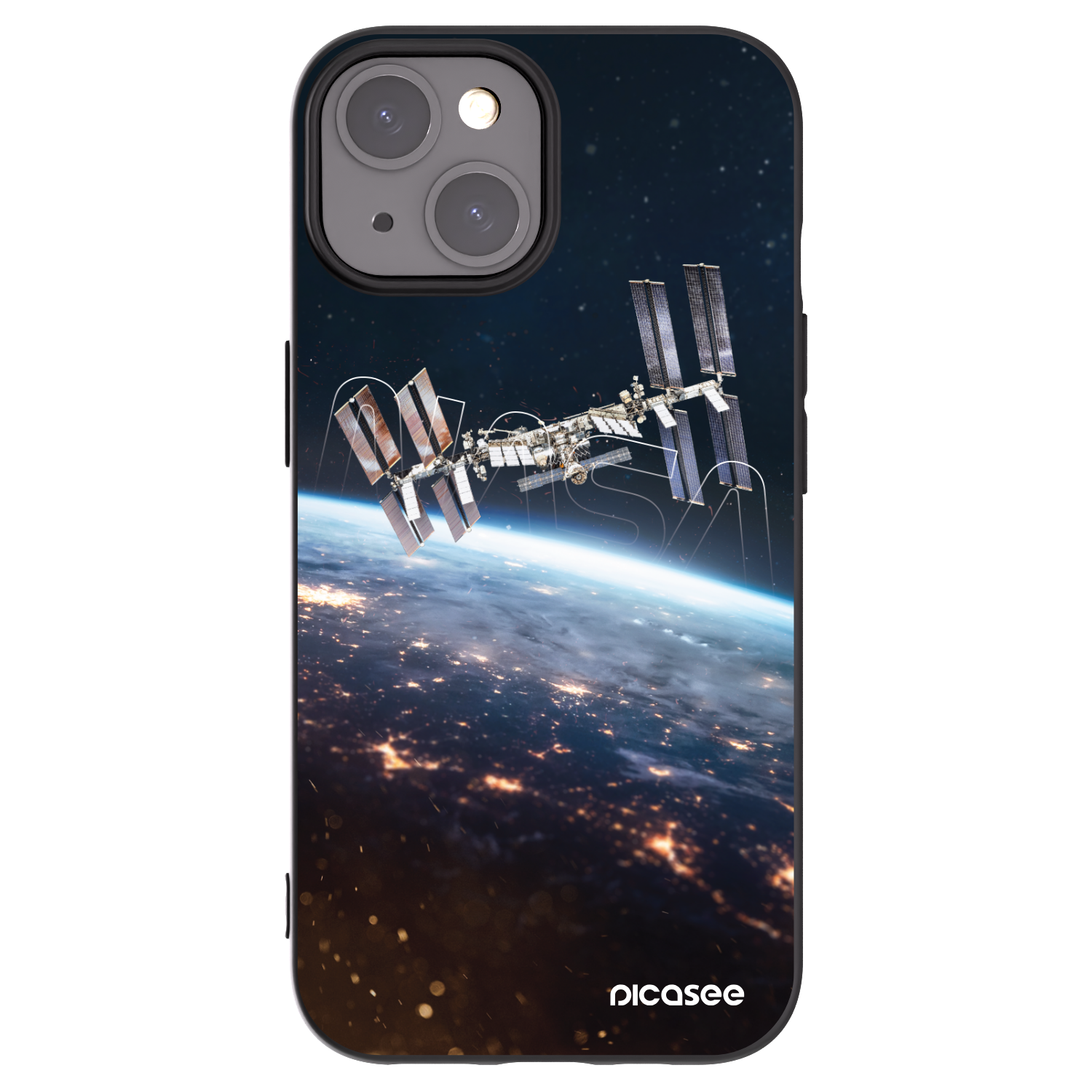 Picasee silikonski črni ovitek za Apple iPhone 15 - Station