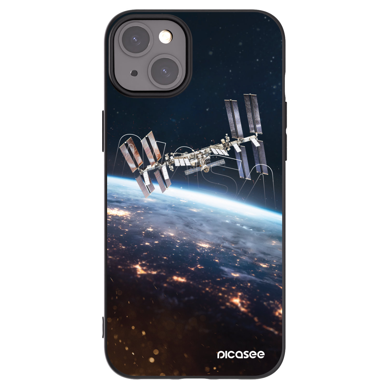 Picasee silikonski črni ovitek za Apple iPhone 15 Plus - Station
