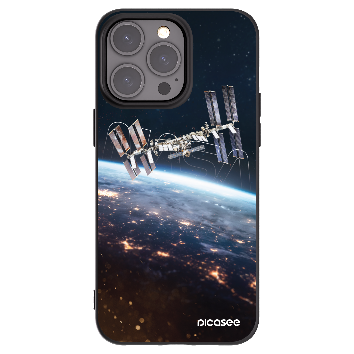 Picasee silikonski črni ovitek za Apple iPhone 15 Pro Max - Station