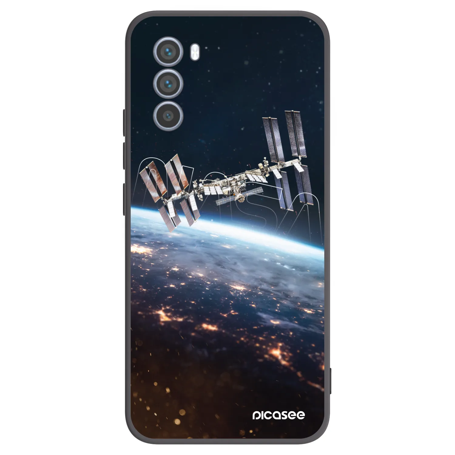 Picasee silikonski črni ovitek za Motorola Moto G62 - Station