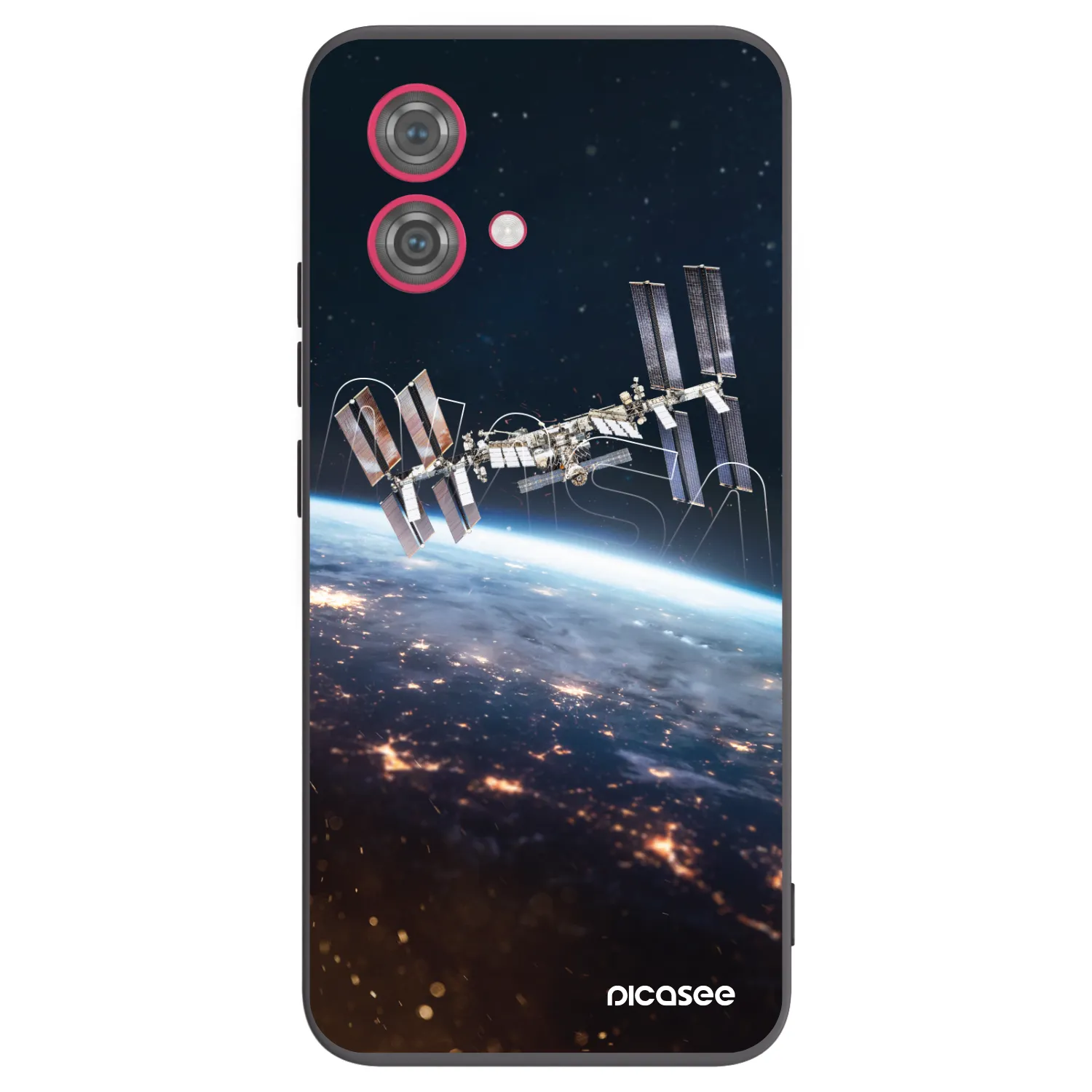 Picasee silikonski črni ovitek za Motorola Moto G84 5G - Station