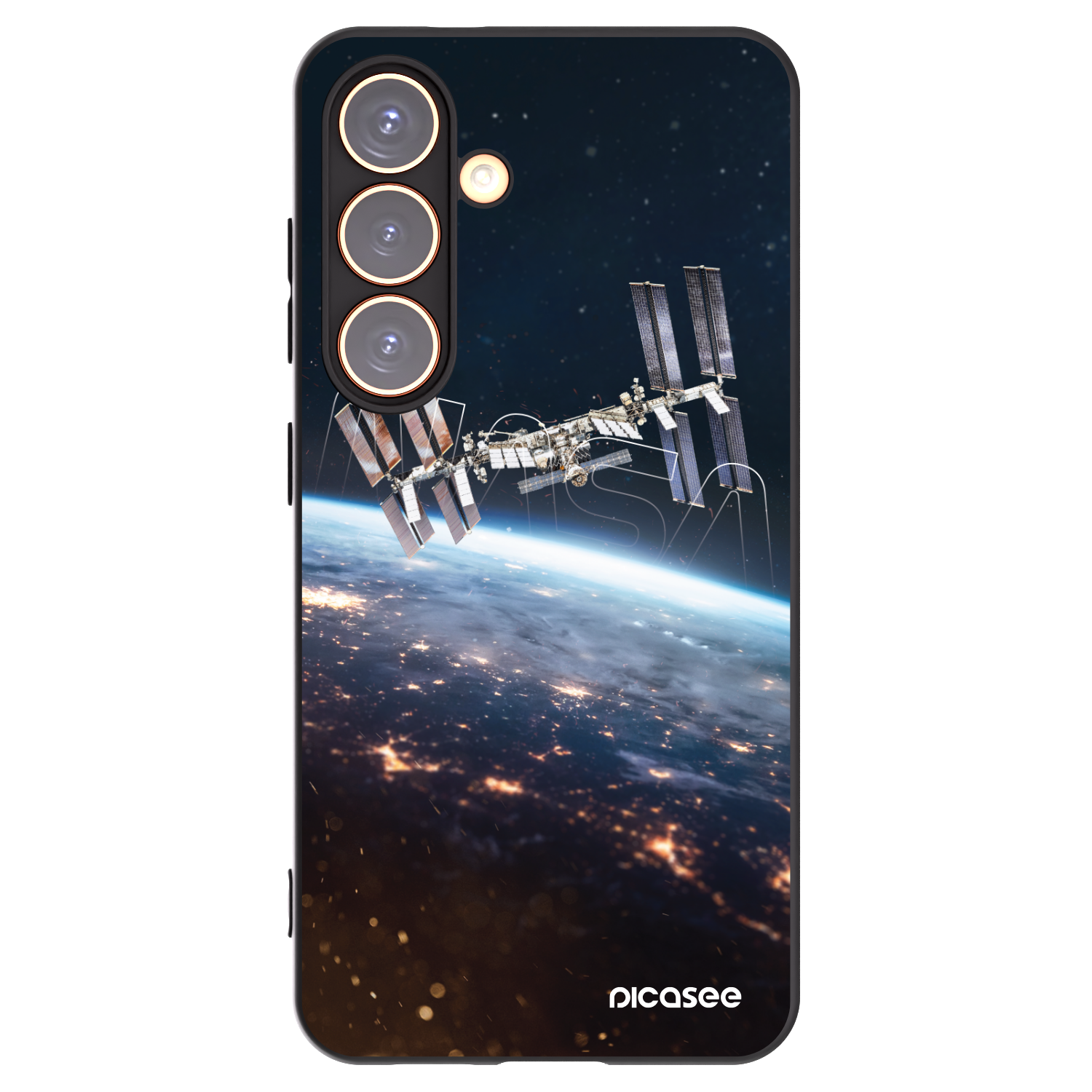 Picasee silikonski črni ovitek za Samsung Galaxy S24 S921B 5G - Station