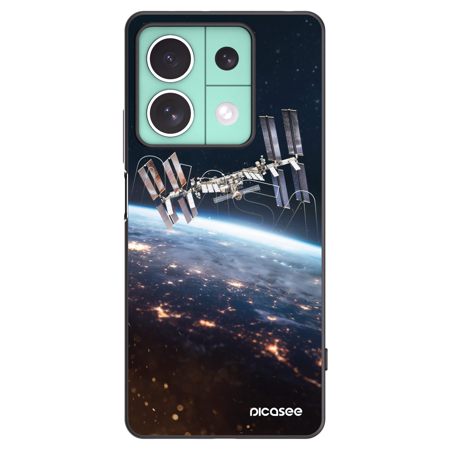 Picasee silikonski črni ovitek za Xiaomi Redmi Note 13 5G - Station
