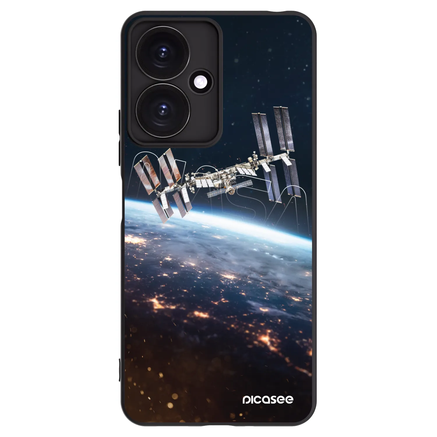 Picasee silikonski črni ovitek za Xiaomi Redmi 13C 5G - Station