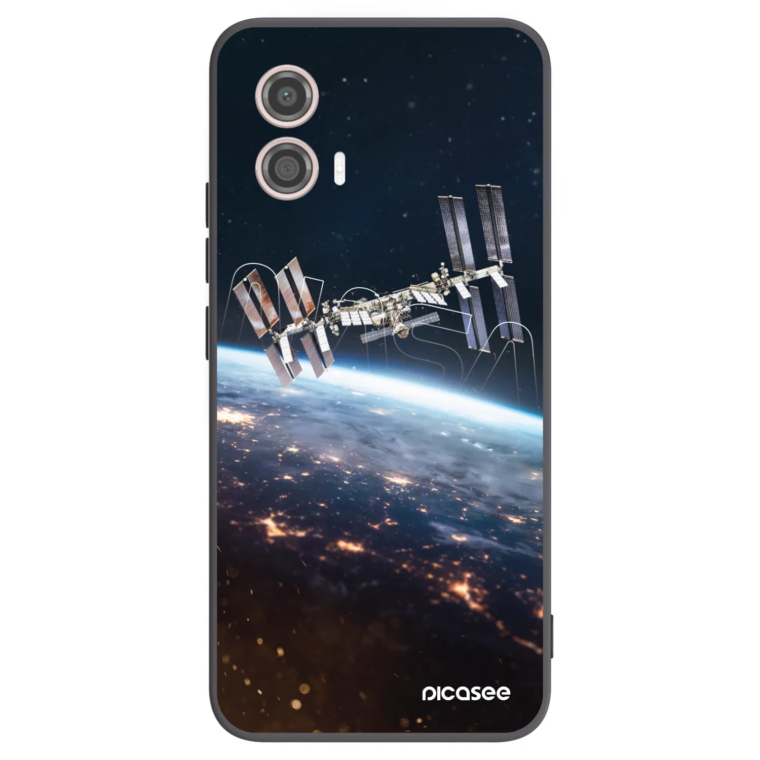 Picasee silikonski črni ovitek za Motorola Moto G53 5G - Station