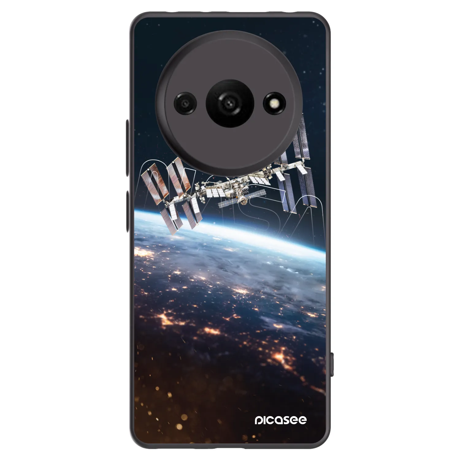 Picasee silikonski črni ovitek za Xiaomi Redmi A3 - Station