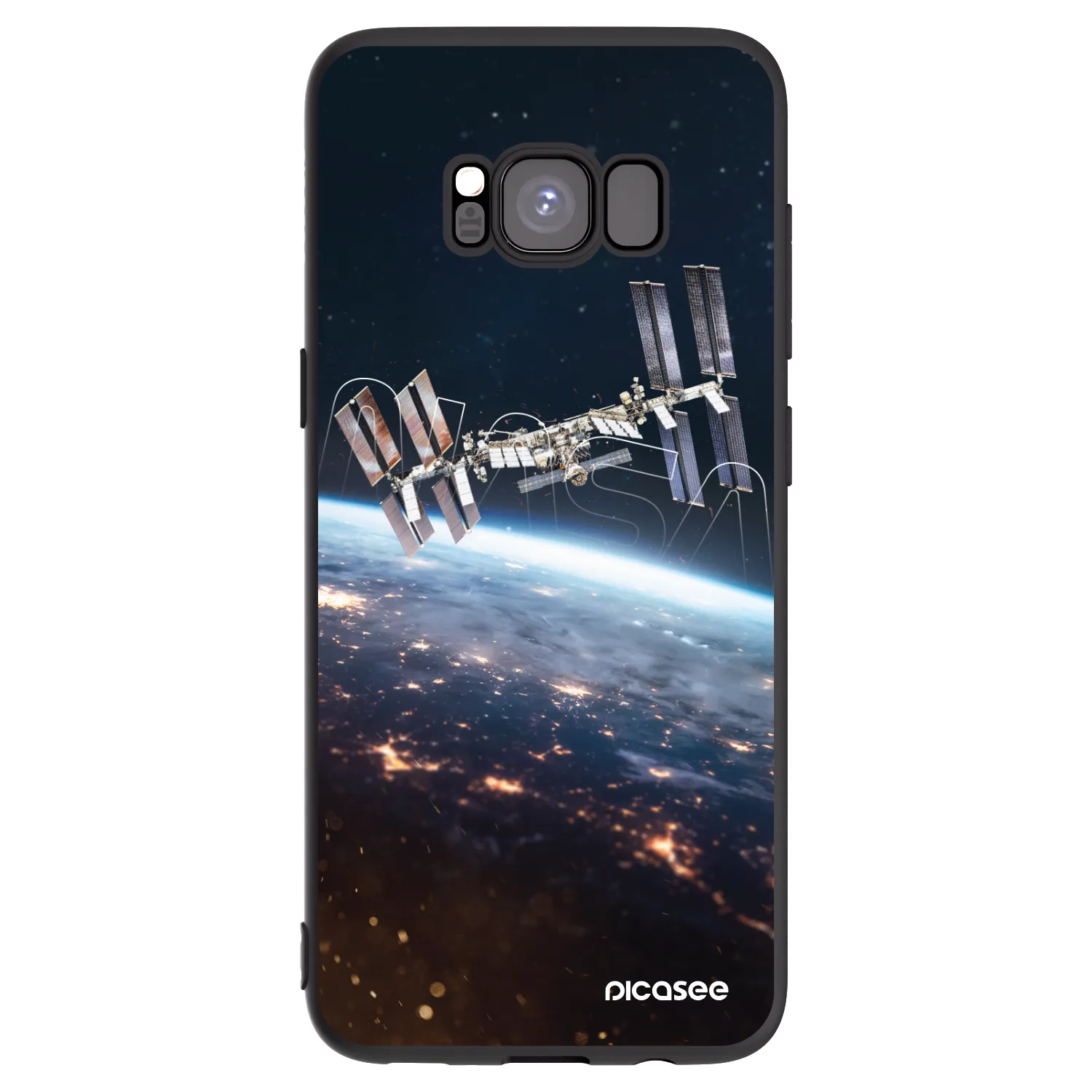 Picasee silikonski črni ovitek za Samsung Galaxy S8 G950F - Station