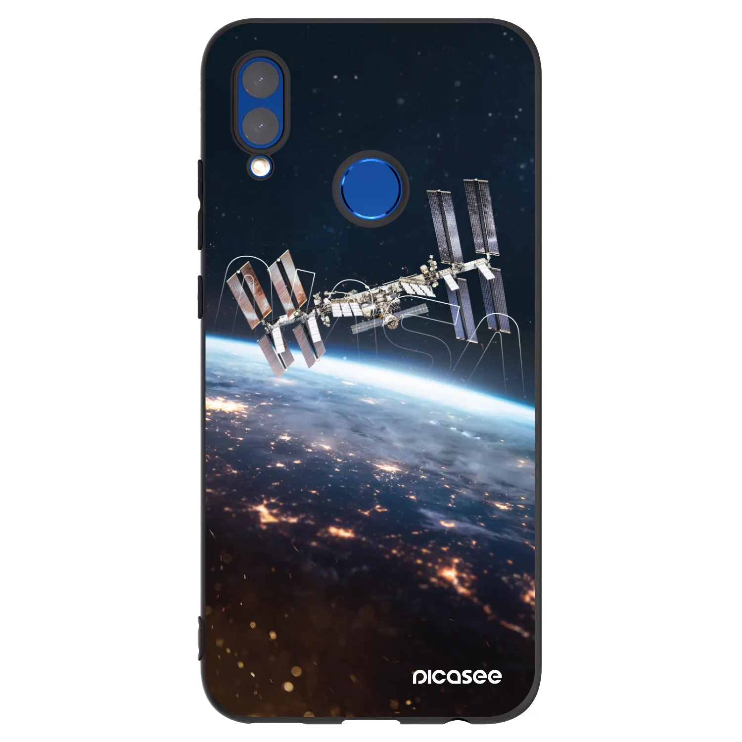 Picasee silikonski črni ovitek za Honor 10 Lite - Station