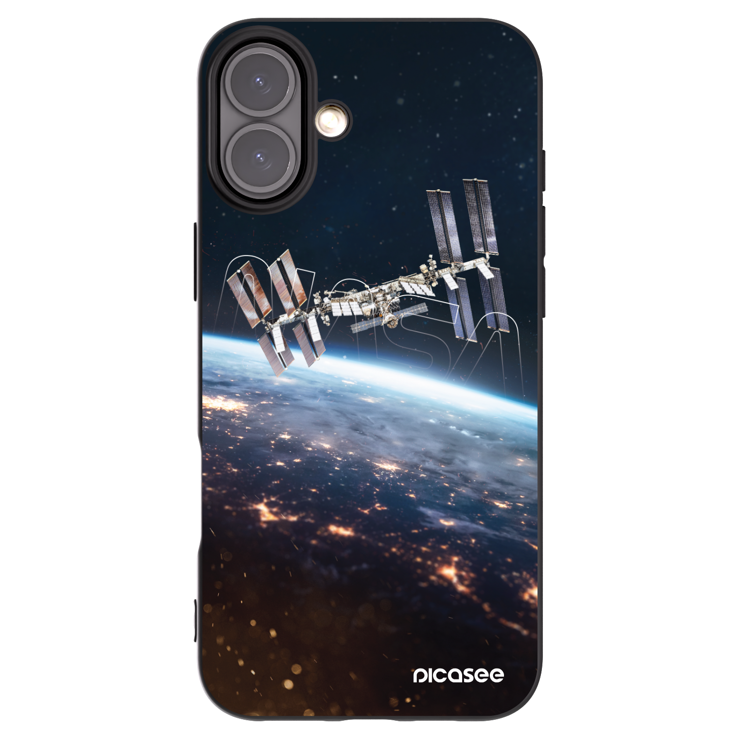 Picasee silikonski črni ovitek za Apple iPhone 16 Plus - Station