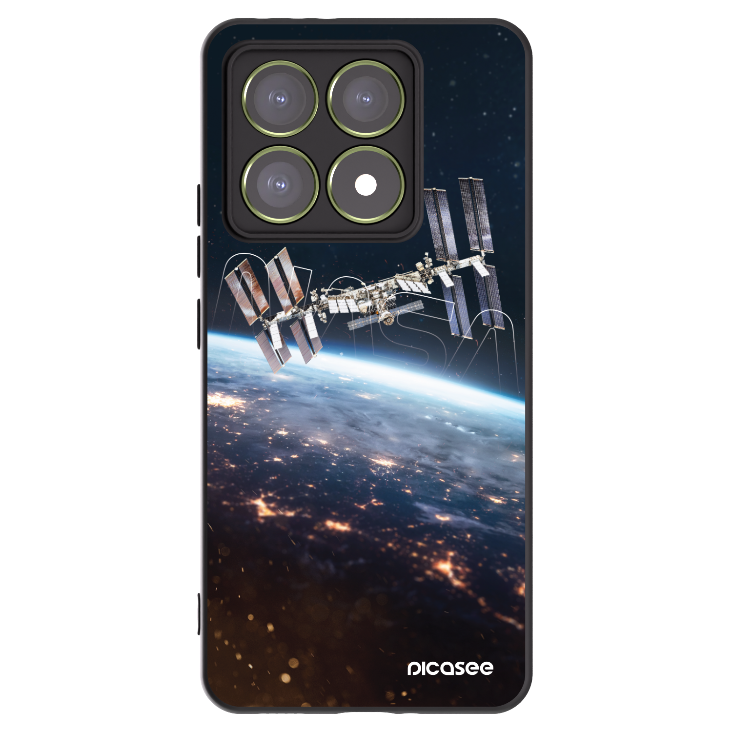 Picasee silikonski črni ovitek za Xiaomi 14T - Station