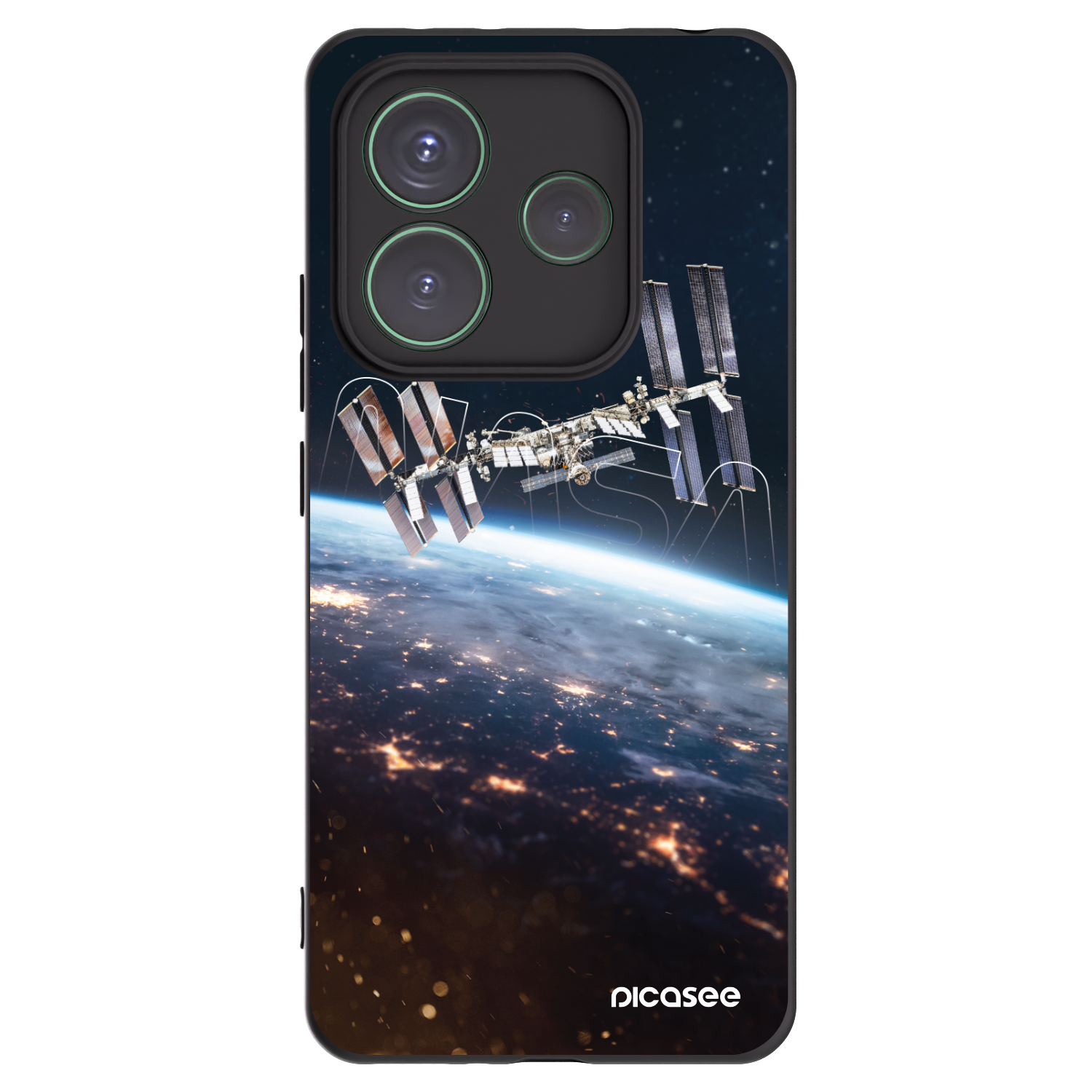 Picasee silikonski črni ovitek za Xiaomi Redmi Note 14 5G - Station