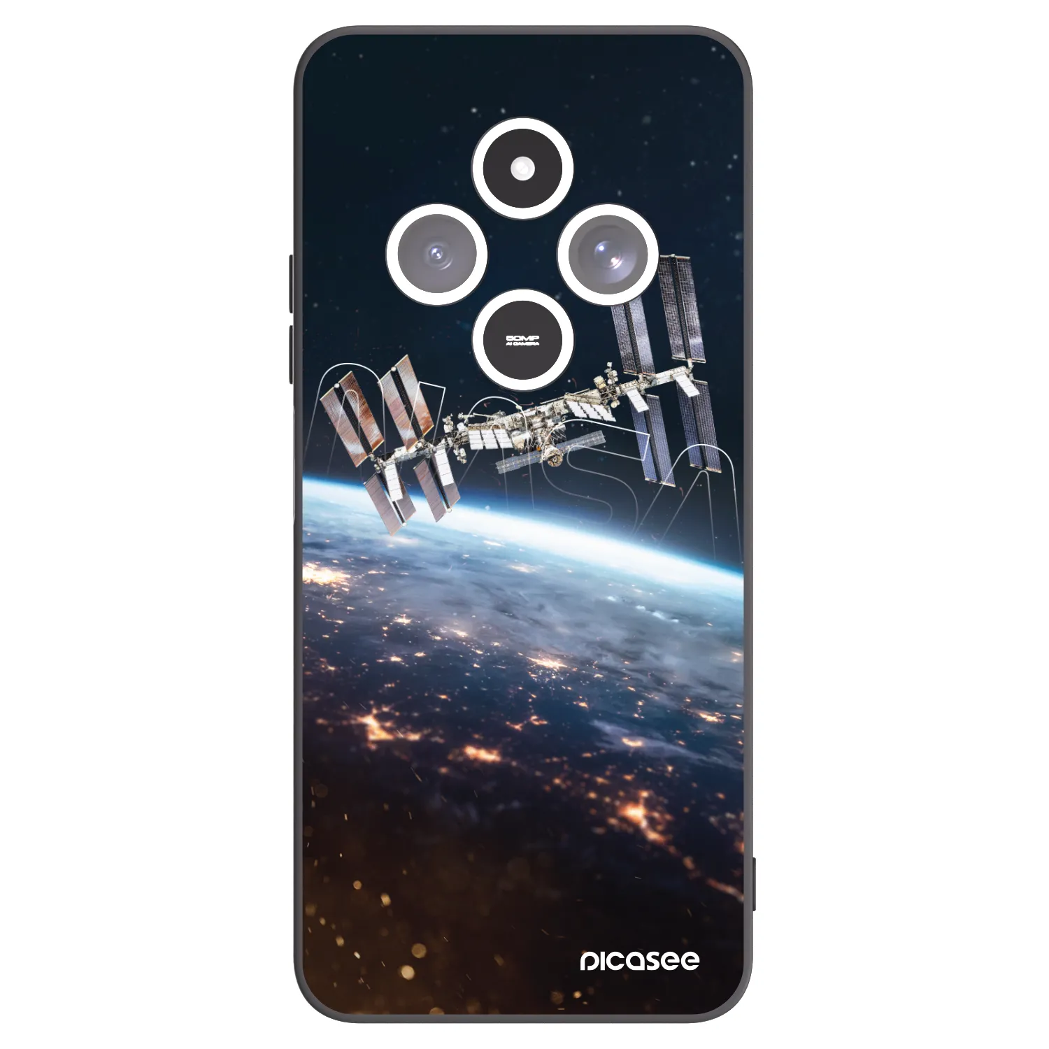 Picasee silikonski črni ovitek za Xiaomi Redmi 14C - Station