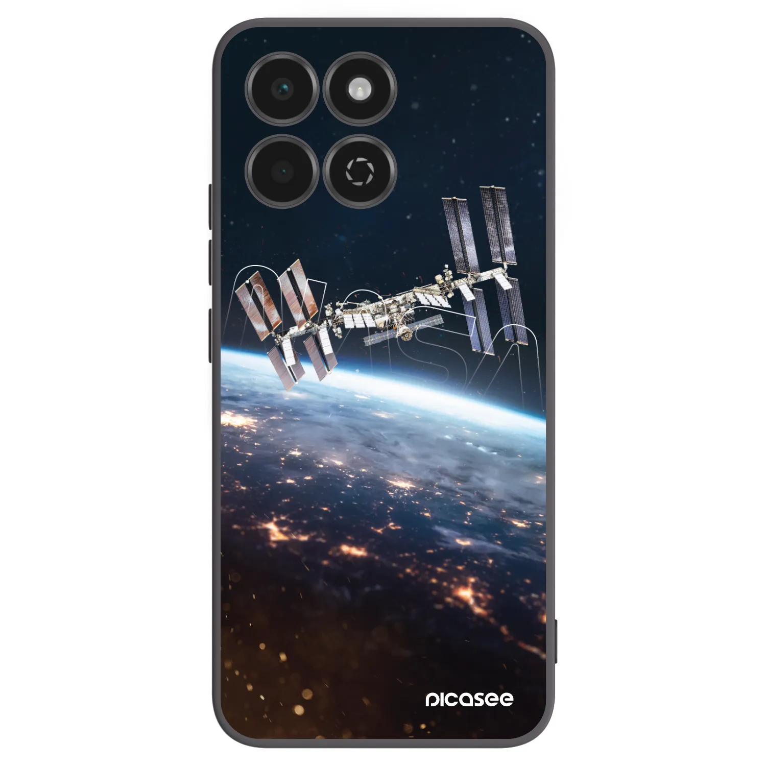 Picasee silikonski črni ovitek za Honor 200 Smart 5G - Station
