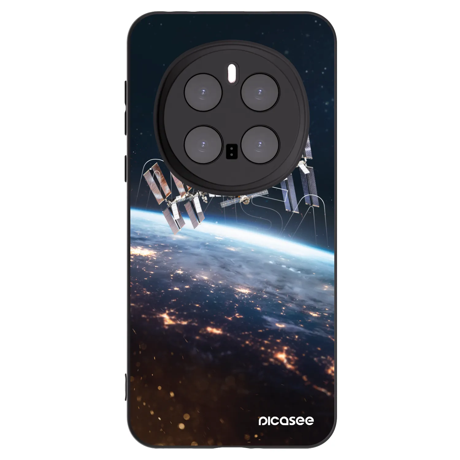 Picasee silikonski črni ovitek za Honor Magic7 Pro 5G - Station