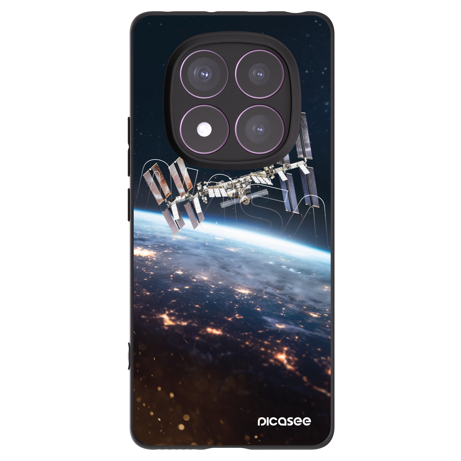 Picasee silikonski črni ovitek za Xiaomi Redmi Note 14 Pro 4G - Station
