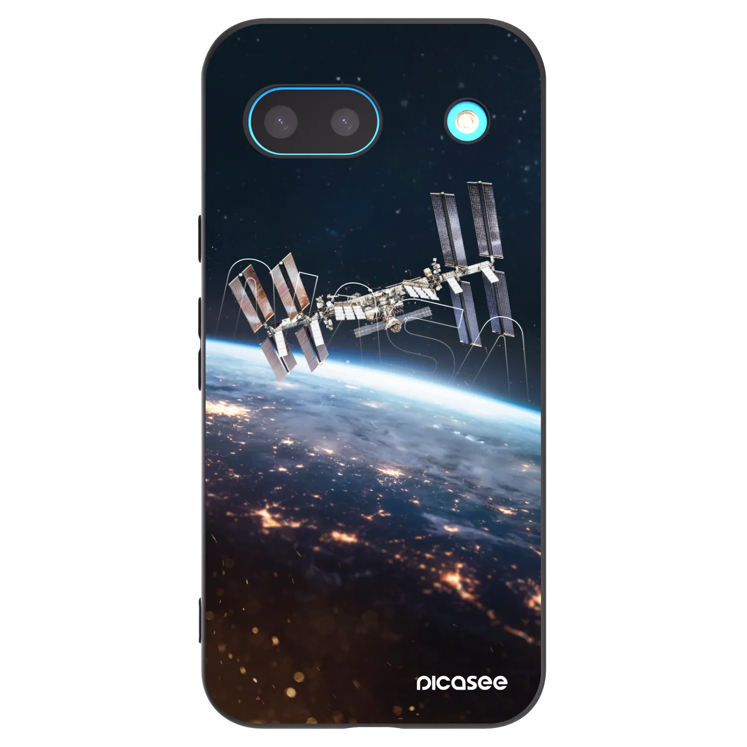 Picasee silikonski črni ovitek za Google Pixel 8a - Station