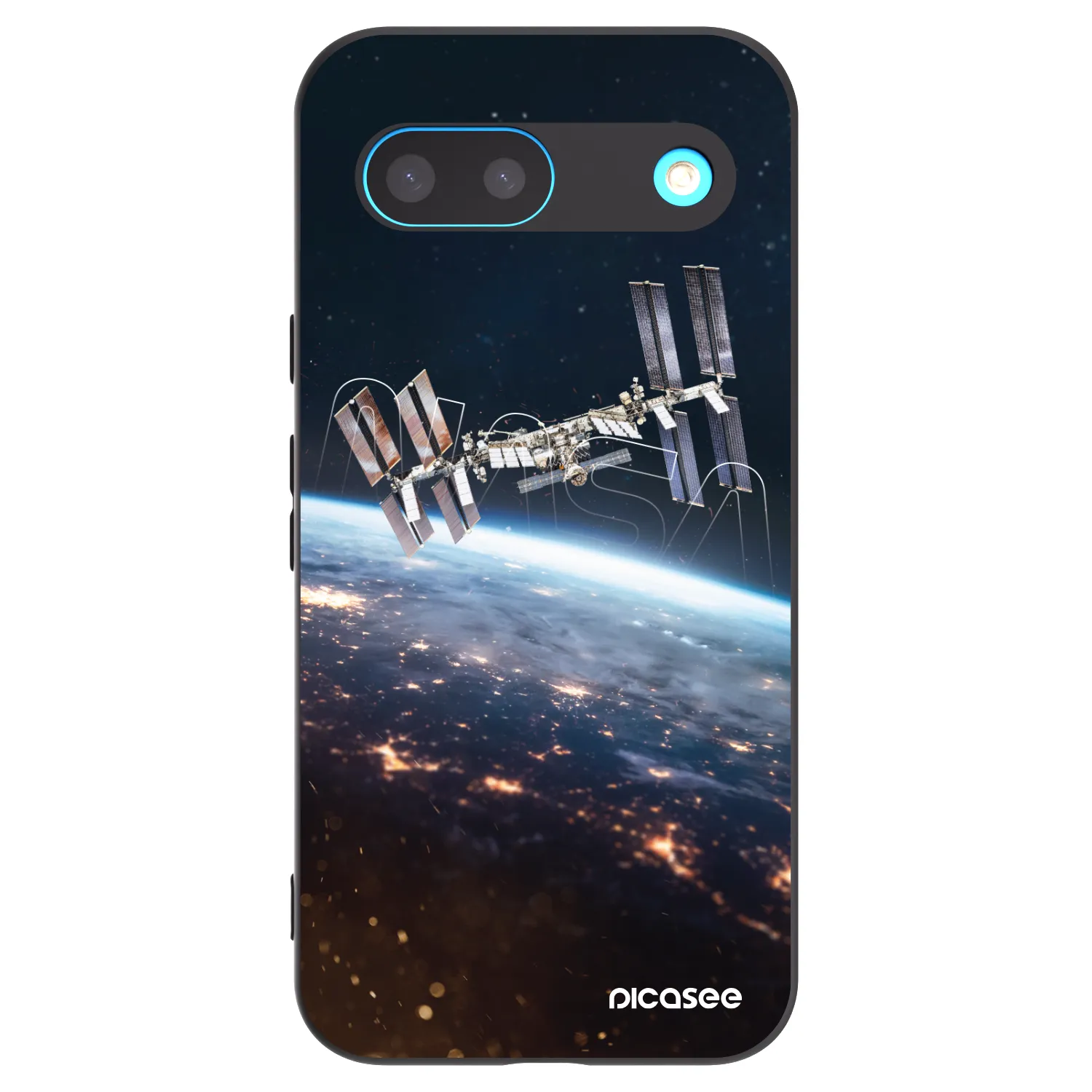Picasee silikonski črni ovitek za Google Pixel 8 - Station