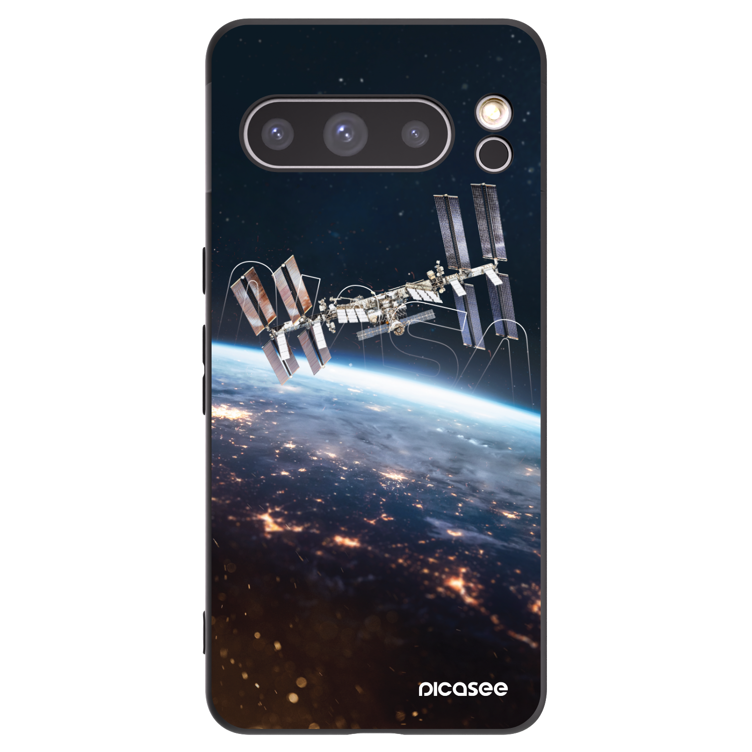 Picasee silikonski črni ovitek za Google Pixel 8 Pro - Station