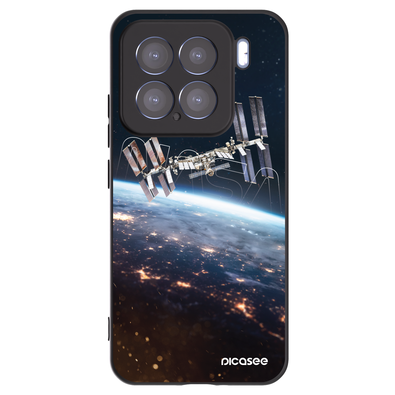 Picasee silikonski črni ovitek za Xiaomi 15 - Station