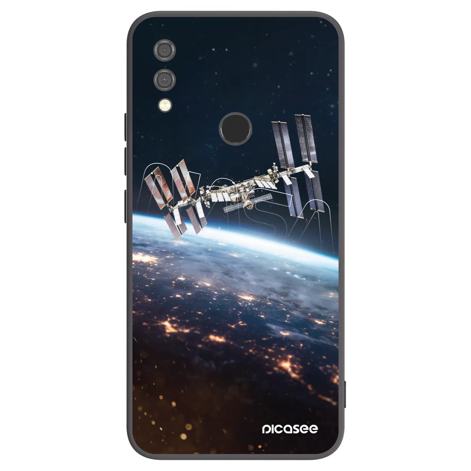 Picasee silikonski črni ovitek za Xiaomi Redmi Note 7 - Station