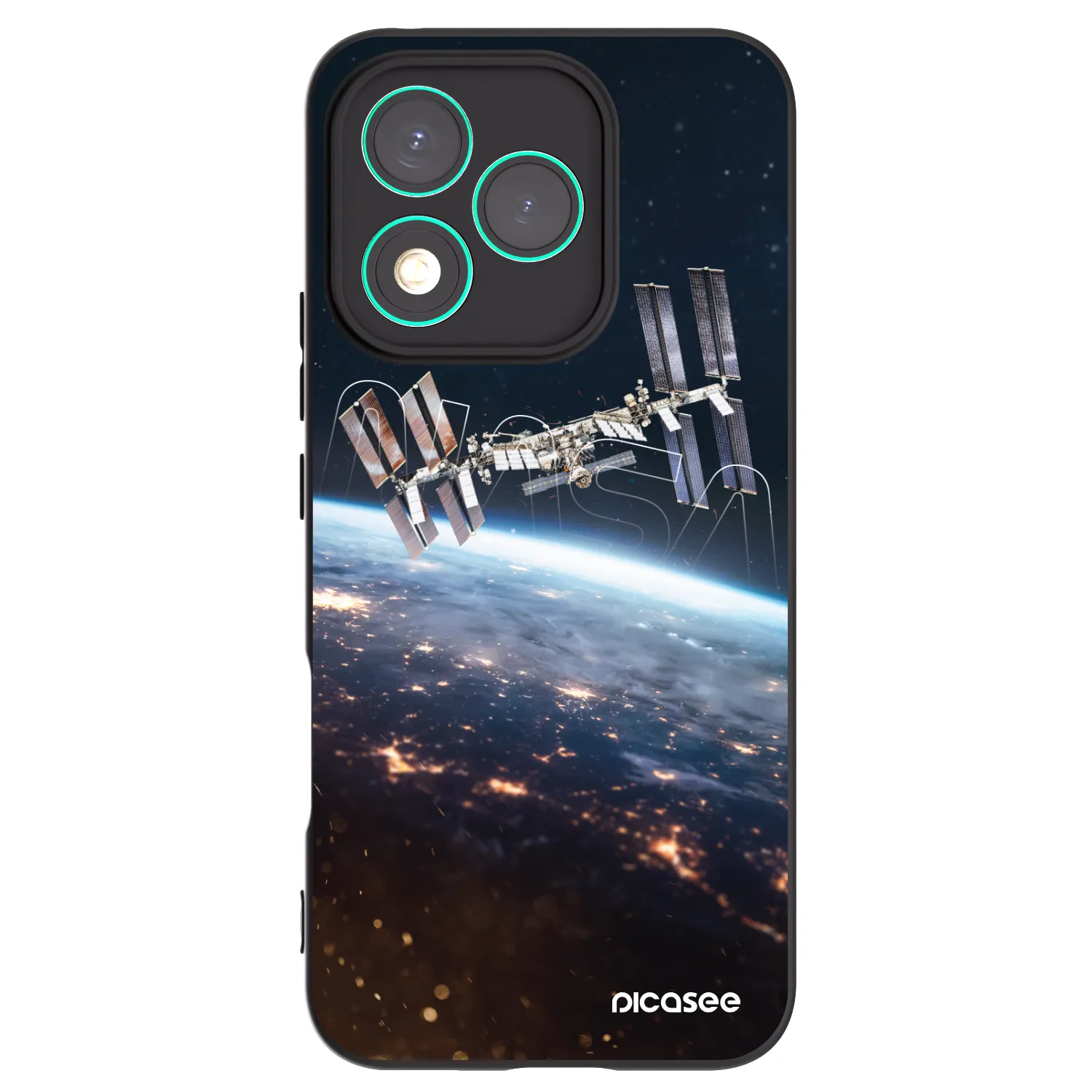 Picasee silikonski črni ovitek za Honor 400 Lite 5G - Station
