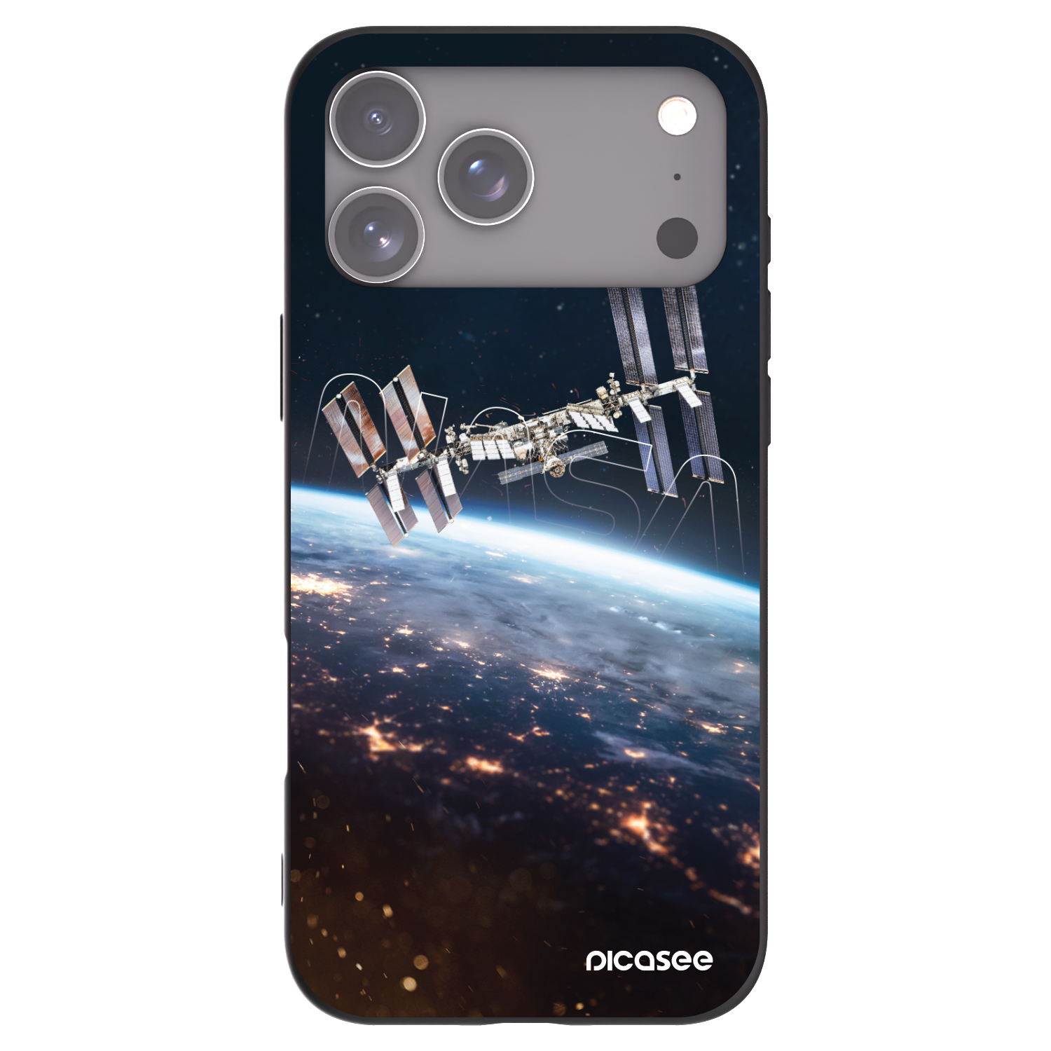 Picasee silikonski črni ovitek za Apple iPhone 17 Pro Max - Station