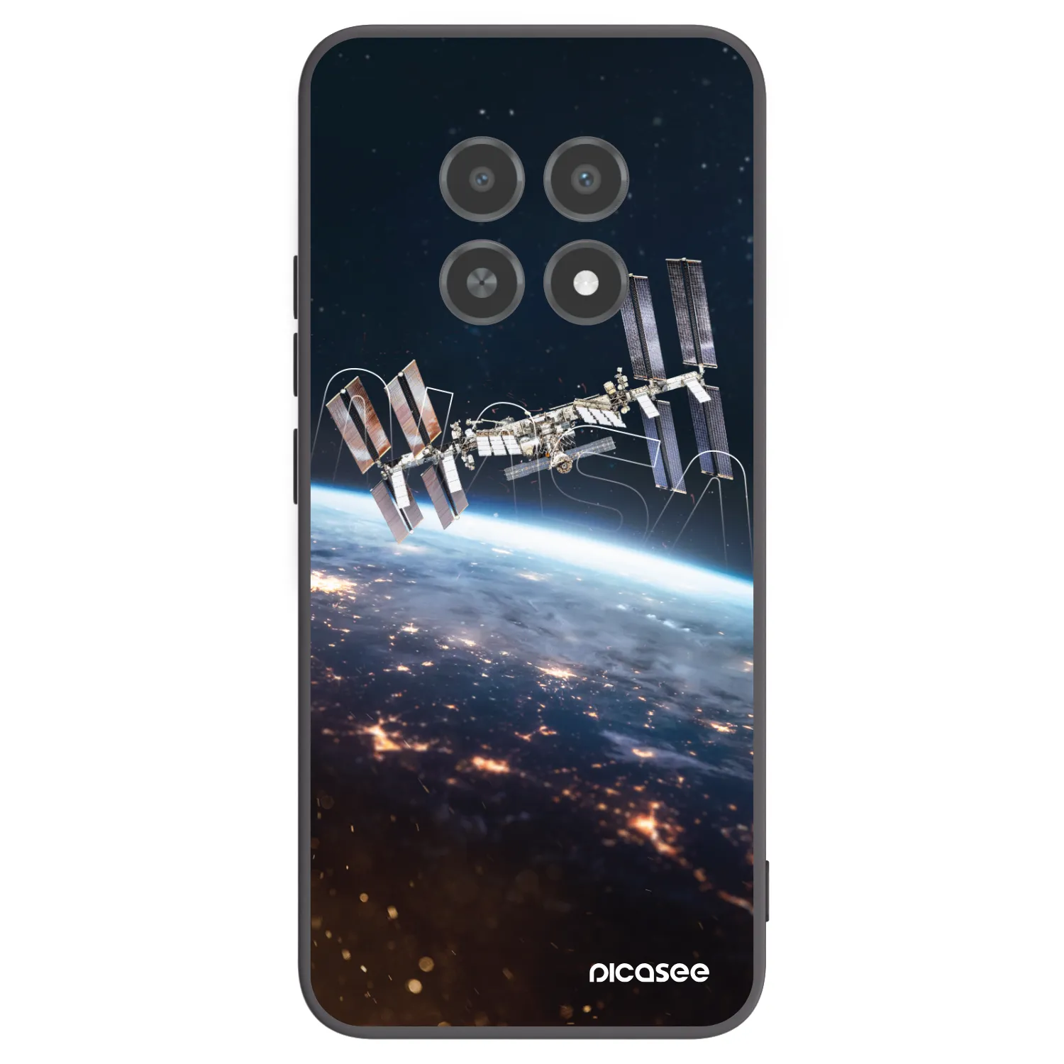 Picasee silikonski črni ovitek za Realme 12X - Station