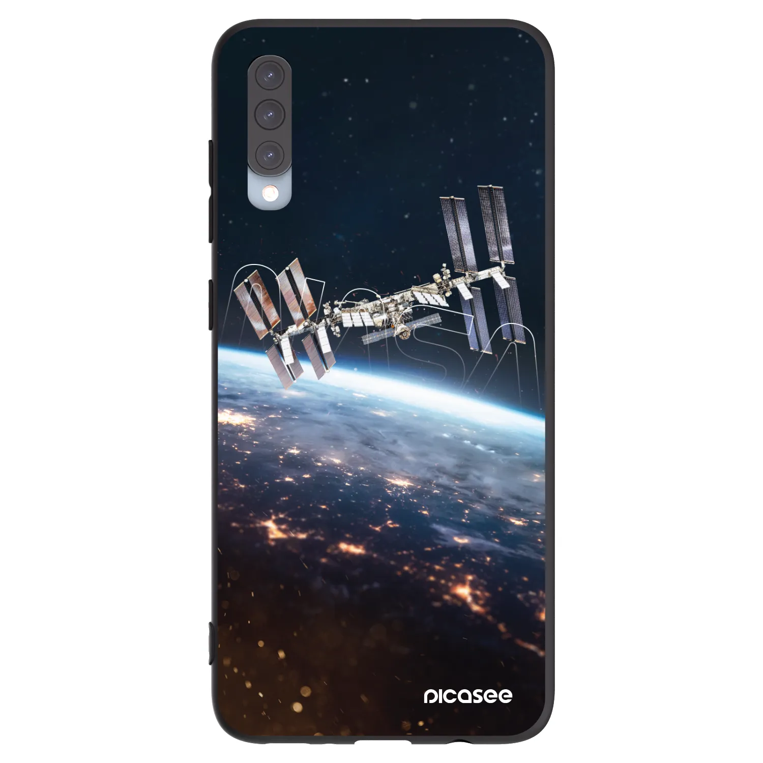 Picasee silikonski črni ovitek za Samsung Galaxy A70 A705F - Station